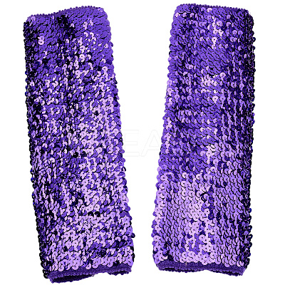 Elastic String with Plastic Glitter Oversleeve AJEW-WH20080-42C-1