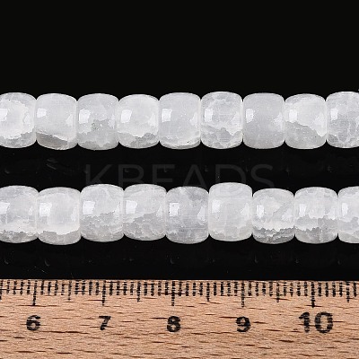 Baking Paint Crackle Glass Beads Strands DGLA-N019-02A-04-1