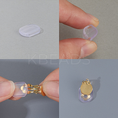 120Pcs Comfort Silicone Earring Pads KY-SP0001-68-1
