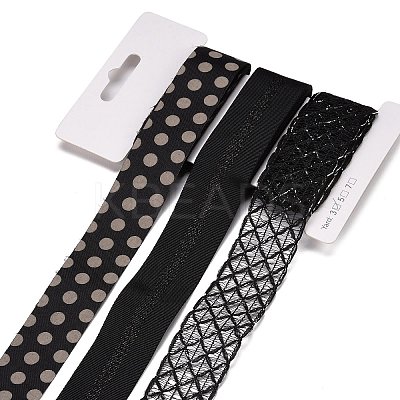 9 Yards 3 Styles Polyester Ribbon SRIB-A014-G03-1