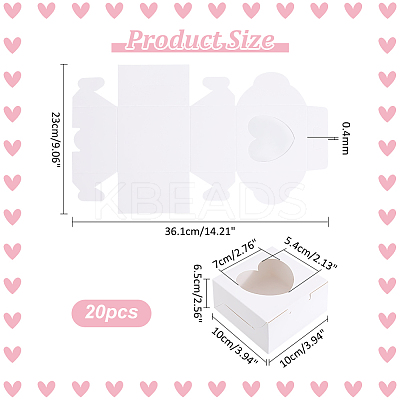 Square Kraft Paper Muffin Storage Gift Boxes CON-WH0095-95A-1