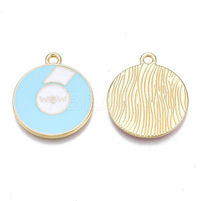 Alloy Enamel Pendants PALLOY-N170-021C-NR-1