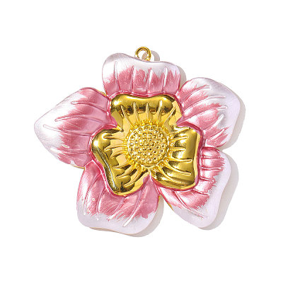 304 Stainless Steel Enamel Big Pendants STAS-OY002-40G-01-1