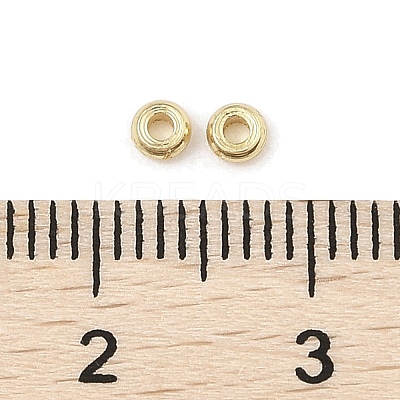 Rack Plating Brass Spacer Beads KK-A235-02G-01-1