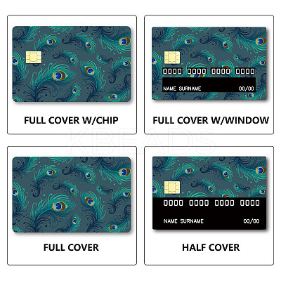 Rectangle PVC Plastic Waterproof Card Stickers DIY-WH0432-098-1