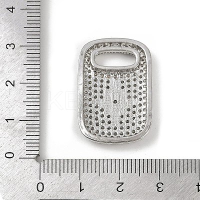 Brass Micro Pave Cubic Zirconia Pendants KK-M322-30P-1
