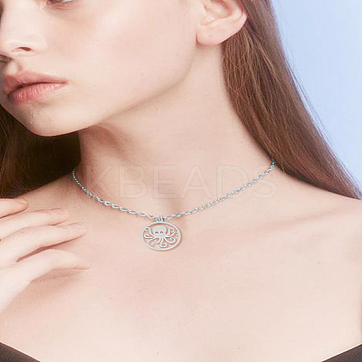 8Pcs 201 Stainless Steel Pendants STAS-LP0003-66-1