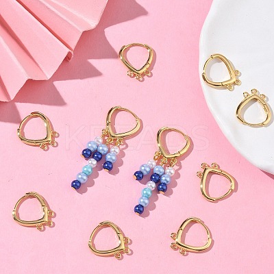 SHEGRACE Brass Hoop Earrings Findings XGR0159G-91G-1