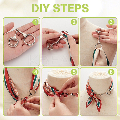 4Pcs 2 Colors Zinc Alloy D-Ring Anchor Shackle Clasps FIND-GA0004-31-1