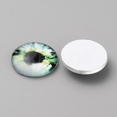 Glass Cabochons LS-GLAA-WH0033-75F-03-1