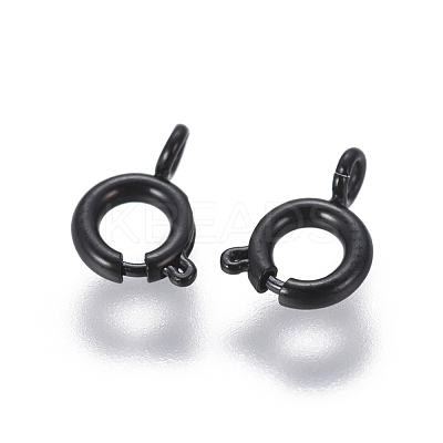 304 Stainless Steel Smooth Surface Spring Ring Clasps Ion Plating(IP) STAS-E462-02A-B-1
