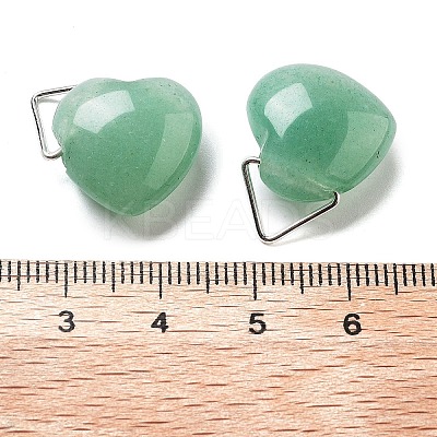 Natural Green Aventurine Pendants G-K371-02P-06-1