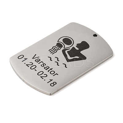 Non-Tarnish 304 Stainless Steel Pendants STAS-C098-01A-P-1