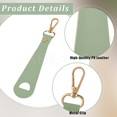 4Pcs 2 Colors Imitation Leather Hat Clips FIND-GF0008-14A-1