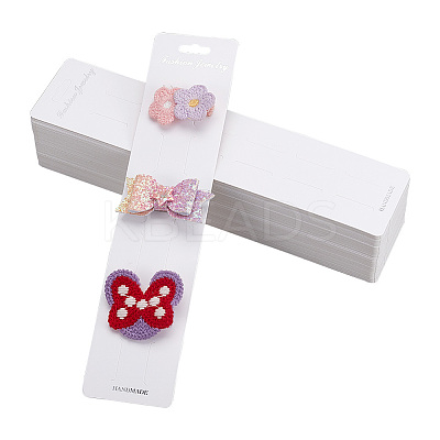Paper Hair Clip Display Cards CDIS-WH0020-13-1