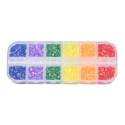 Pointed Back Resin Rhinestone Cabochons MRMJ-N029-01A-03-1