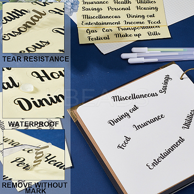 PVC Waterproof Decorative Sticker Labels DIY-WH0349-105-1