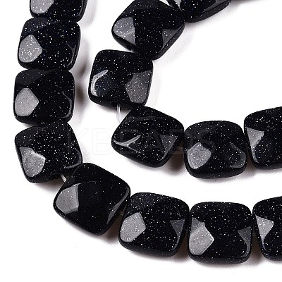 Synthetic Blue Goldstone Beads Strands G-T138-166-1