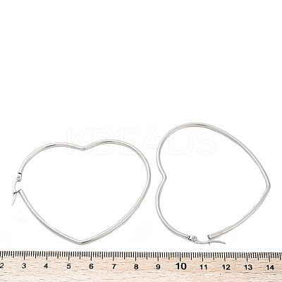 Tarnish Resistant 201 Stainless Steel Hoop Earrings EJEW-A052-09C-1