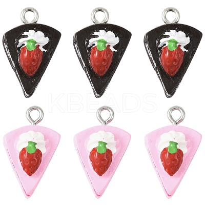 10Pcs 2 Syles Opaque Resin Pendants RESI-YW0004-75-1