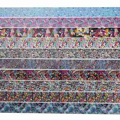 10 Style Transfer Foil Nail Art Stickers MRMJ-F012-04F-1