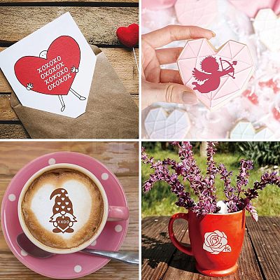 Self-Adhesive Silk Screen Printing Stencil DIY-WH0337-046-1