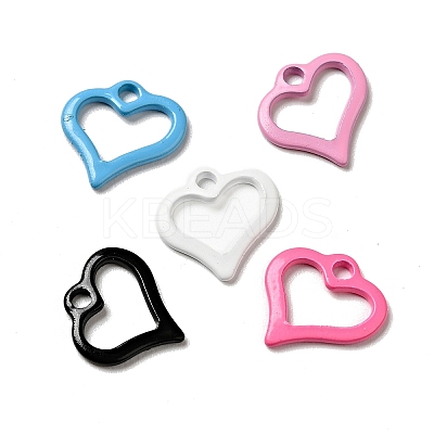 Spray Painted 201 Stainless Steel Charms STAS-G304-14-1