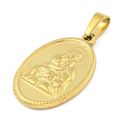 Ion Plating(IP) 304 Stainless Steel Pendants STAS-B071-02B-02G-1