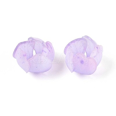 Flower Acrylic Bead Caps SACR-T017-49F-1