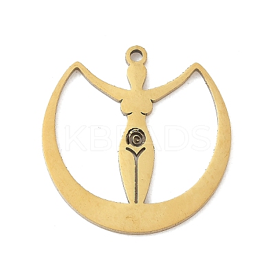 201 Stainless Steel Pendants STAS-H480-03G-1
