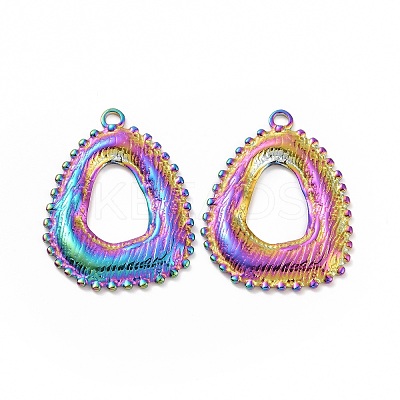 Ion Plating(IP) 304 Stainless Steel Pendants STAS-C003-07MC-1