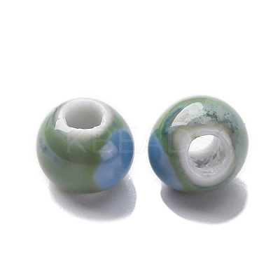 Bright Glazed Porcelain Beads PORC-D300-A24-1