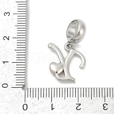 Brass European Dangle Charms LS-KK-Z097-01Y-GP-1