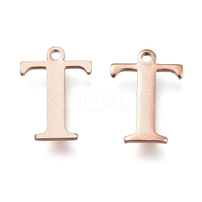 PVD Vacuum Plating  304 Stainless Steel Charms STAS-H112-T-RG-1