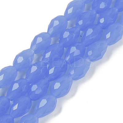 Electroplate Imitation Jade Glass Beads Strands LS-EGLA-N013-J6mm-D06-1