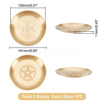 2Pcs 2 Style 201 Stainless Steel Candle Holder AJEW-UN0001-41A-1
