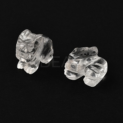 Chinese Zodiac Natural Quartz Crystal Carved Beads G-D300-01C-1