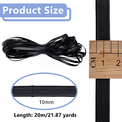 Flat PU Leather Cord DIY-WH0656-51B-1
