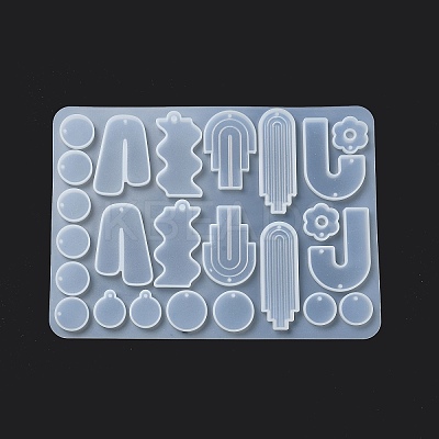 DIY Bohemian Style Geometrical Pendants Silicone Molds DIY-A039-01-1