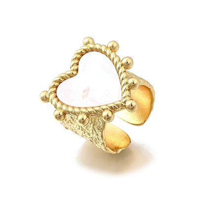 Brass Cuff Rings for Women RJEW-F183-02B-G-1