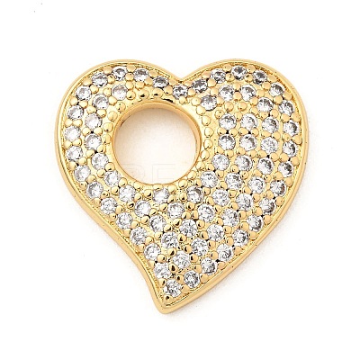 Brass Micro Pave Cubic Zirconia Pendants KK-I360-042G-1