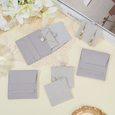 20Pcs Microfiber Jewelry Envelope Pouches ABAG-SP0001-47D-1