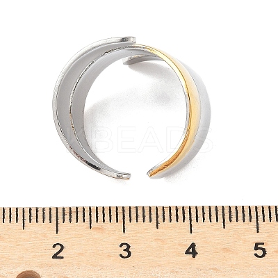 304 Stainless Steel Adjustable Cuff Rings LS-RJEW-S626-01GP-A-1