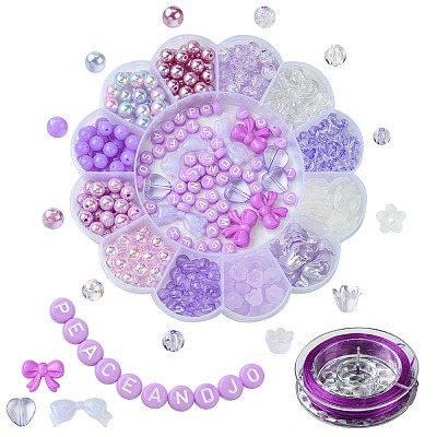 Acrylic Bead Flowers/Stars/Hearts OACR-FS0001-67A-1
