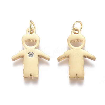 316 Surgical Stainless Steel Pendants STAS-L242-03G-1