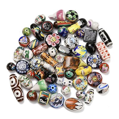 Handmade Porcelain Beads PORC-Z008-03-1