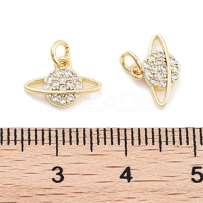 Brass with Cubic Zirconia Pendants KK-P271-31G-1