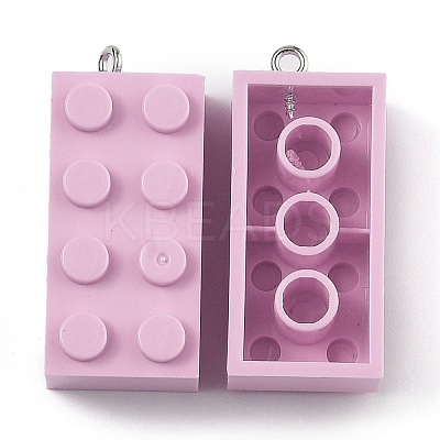 Opaque Acrylic Pendants MACR-B0001-02I-1