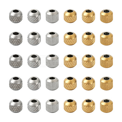 201 Stainless Steel Beads STAS-PJ0001-33-1