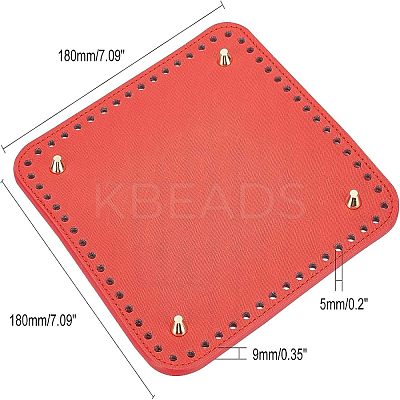 PU Leather Bag Bottom FIND-WH0059-23A-1